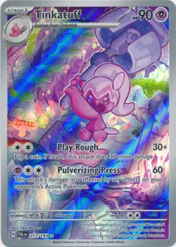 NM-Mint Tinkatuff - 217/193 - Illustration Rare Pokemon Paldea Evolved - Image 1