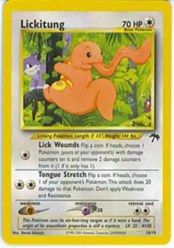 Heavily Played Lickitung - 16 - Promotional Pokemon Southern Islands - Image 1