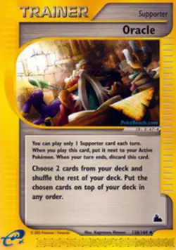 NM-Mint Oracle - 138/144 - Uncommon Pokemon Skyridge - Image 1