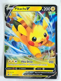 Pikachu V SWSH285 Black Star Promo VMax Premium Collection Box Pokemon Near Mint - Image 1