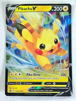 Pikachu V SWSH285 Black Star Promo VMax Premium Collection Box Pokemon Near Mint - Image 3