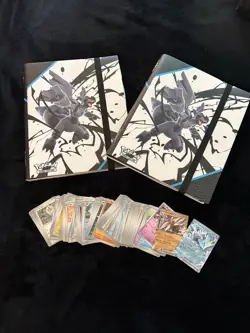 Pokemon Black Bolt White Flare Mega Lot - 2 Binders and Bulk Cards - NO PACKS - Image 1