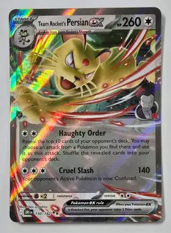 Pokemon Destined Rivals Team Rocket's Persian ex SET 2x Cards NM ENGLISH 150 219 - Image 3