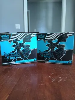 Pokemon TCG Scarlet & Violet: Black Bolt ETB Sealed Lot Of 2 Boxes - Image 1