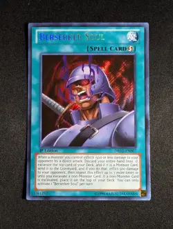 Yugioh - Berserker Soul DRLG-EN007 1st Edition Secret Rare NM - Image 1