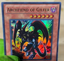 YUGIOH ARCHFIEND OF GILFER CT07 SUPER LIGHT PLAYED - Image 3