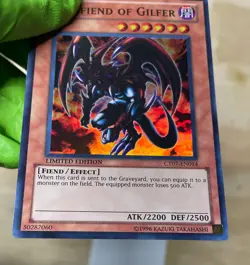 YUGIOH ARCHFIEND OF GILFER CT07 SUPER LIGHT PLAYED - Image 4