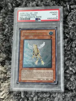 Yugioh Treeborn Frog PSA 9 SOI-EN025 Ultimate Rare Unlimited 0616 MINT - Image 1
