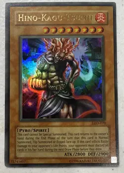 Yugioh Card Hino-Kagu-Tsuchi LOD-070 Unlimited Ultra Rare LP/NM - Image 1