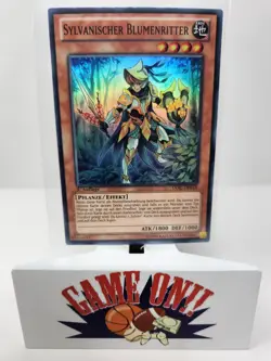 YuGiOh Sylvanischer Blumenritter LVAL-DE018 1st Edition German Super Rare LP - Image 1