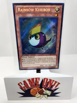 YuGiOh Rainbow Kuriboh LVAL-EN004 1st Edition Secret Rare LP - Image 1