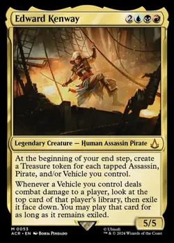 [1x] Edward Kenway Near Mint, English Assassin's Creed MTG Magic - Image 1