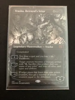 Vraska, Betrayal's Sting (Borderless) Phyrexia: All Will Be One Regular - Image 1