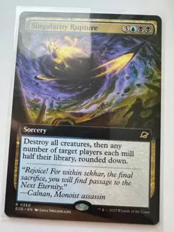 Singularity Rupture (Extended Art) #350 RARE Edge of Eternities Regular NM ENG - Image 1