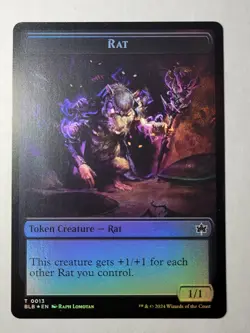 Rat/Splash Lasher -Foil Token- BLOOMBURROW BLB mtg LP - Image 1