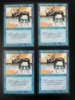 MTG- Merfolk Assassin x4 - The Dark - Italian - Image 1