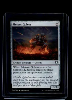 MTG Meteor Golem #399 Uncommon Commander Masters - Image 1