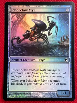 MTG Foil 1X Ichorclaw Myr X1 Scars of Mirrodin Magic - LP - Image 1