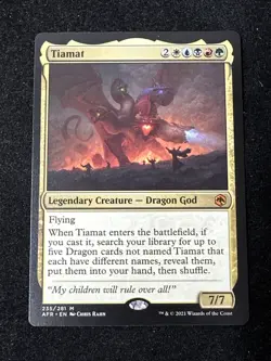 Tiamat MTG Adventures in the Forgotten Realms (AFR) #235 NM Magic The Gathering - Image 1