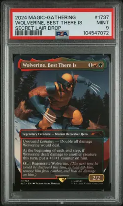 2024 Magic Gathering Secret Lair Marvel Wolverine #1737 PSA 9 #7072 - Image 1