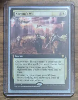 MTG Akroma's Will Extended Art Non-Foil from Commander Legends NM - Image 2