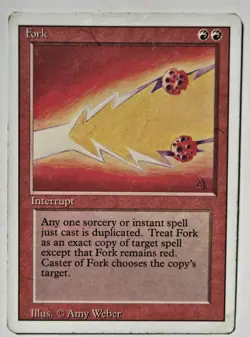 MTG Magic The Gathering Fork Revised Edition Regular LP - Image 1