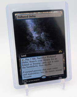 MTG - Polluted Delta - Extended Art Regular Rare #465 - Modern Horizons 3 NM - Image 1