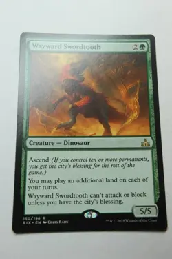 MTG Wayward Swordtooth x1- -Rivals of Ixalan-Lightly Played - Image 1