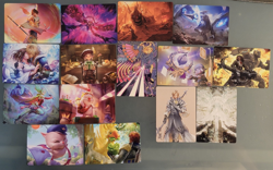 Lot of 15x Beautiful Final Fantasy Magic the Gathering Art Cards. NM - Image 1