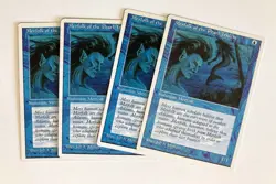 Merfolk of the Pearl Trident (4) Fourth Edition NM MTG Magic the Gathering - Image 1