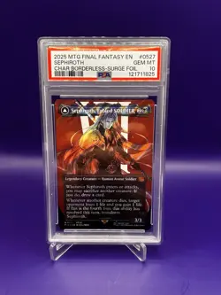 2025 MTG Final Fantasy Sephiroth, Fabled Soldier 0527 Surge Foil PSA 10 - Image 1