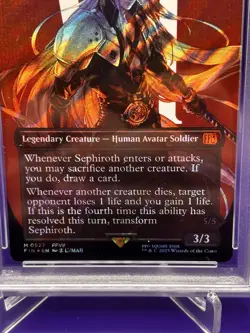 2025 MTG Final Fantasy Sephiroth, Fabled Soldier 0527 Surge Foil PSA 10 - Image 3