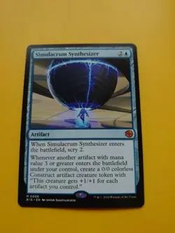 Simulacrum Synthesizer. Mytthic ARtifact. M0006 BIG Magic the Gathering Card. - Image 2