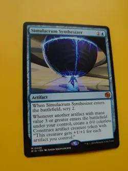 Simulacrum Synthesizer. Mytthic ARtifact. M0006 BIG Magic the Gathering Card. - Image 3