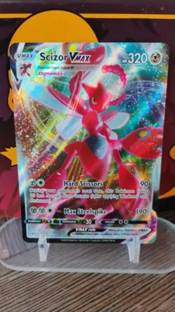 SCIZOR VMAX Darkness Ablaze POKEMON Full-Art Holo 2020 Trading Card 119/189 - Image 1