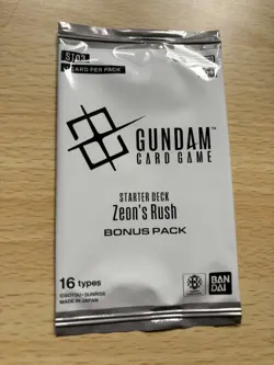 Gundam Card Game Zeon's Rush Bonus Pack Sealed - Image 1