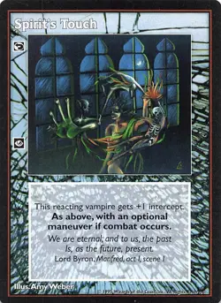 Spirit's Touch - Vampire: The Eternal Struggle Deckmaster Trading Card 1995 - Image 1