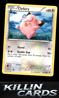 Clefairy 97/135 Pokemon Common Plasma Storm Card LP - Image 1