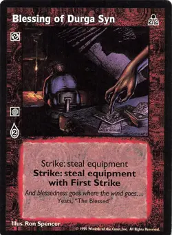 Blessing of the Durga Syn- Vampire: The Eternal Struggle Trading Card 1995 - Image 1
