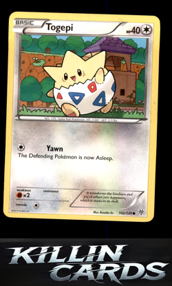 Togepi 102/135 Pokemon Common Plasma Storm Card LP - Image 1