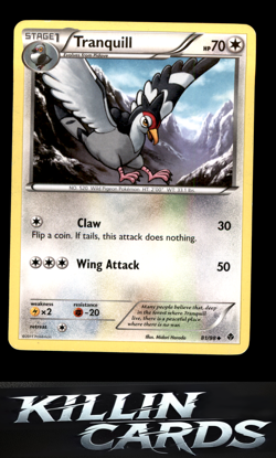 Tranquill 81/98 Pokemon Uncommon Emerging Powers Card LP - Image 1