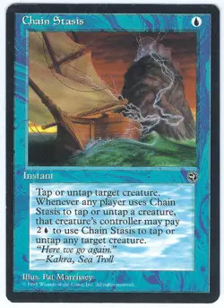 Chain Stasis - Homelands - MTG Magic the Gathering Card - Image 1