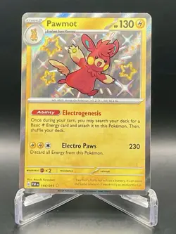 Pawmot 144/091 Paldean Fates Baby Shiny Holo Rare Card Pokemon TCG NM/M - Image 1
