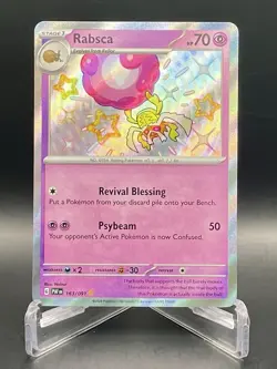 Rabsca 163/091 Paldean Fates Baby Shiny Holo Rare Card Pokemon TCG NM/M - Image 1