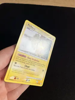 Pichu 93/123 LP Pokemon Card Non Holo Rare Vintage - Image 2
