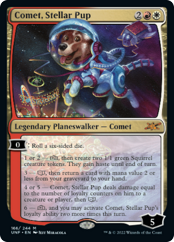 Comet, Stellar Pup (166) FOIL Unfinity NM Planeswalker Mythic Rare CARD ABUGames - Image 1