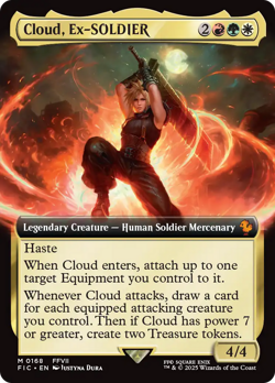 Cloud, Ex-SOLDIER (Extended Art) Final Fantasy Commander NM CARD ABUGames - Image 1