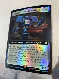 MTG Yes Man, Personal Securitron (Extended Art FOIL) English PIP - Image 4