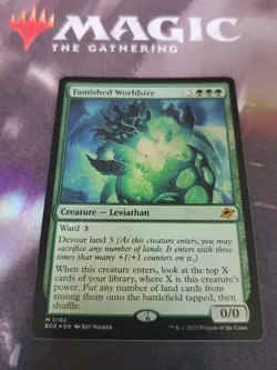 Mtg. Famished Worldsire. Foil. Edge of Eternities. Pack Fresh - Image 1