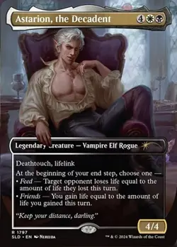 Astarion, the Decadent - Rainbow Foil Extended Art SLD NM MTG - Image 1